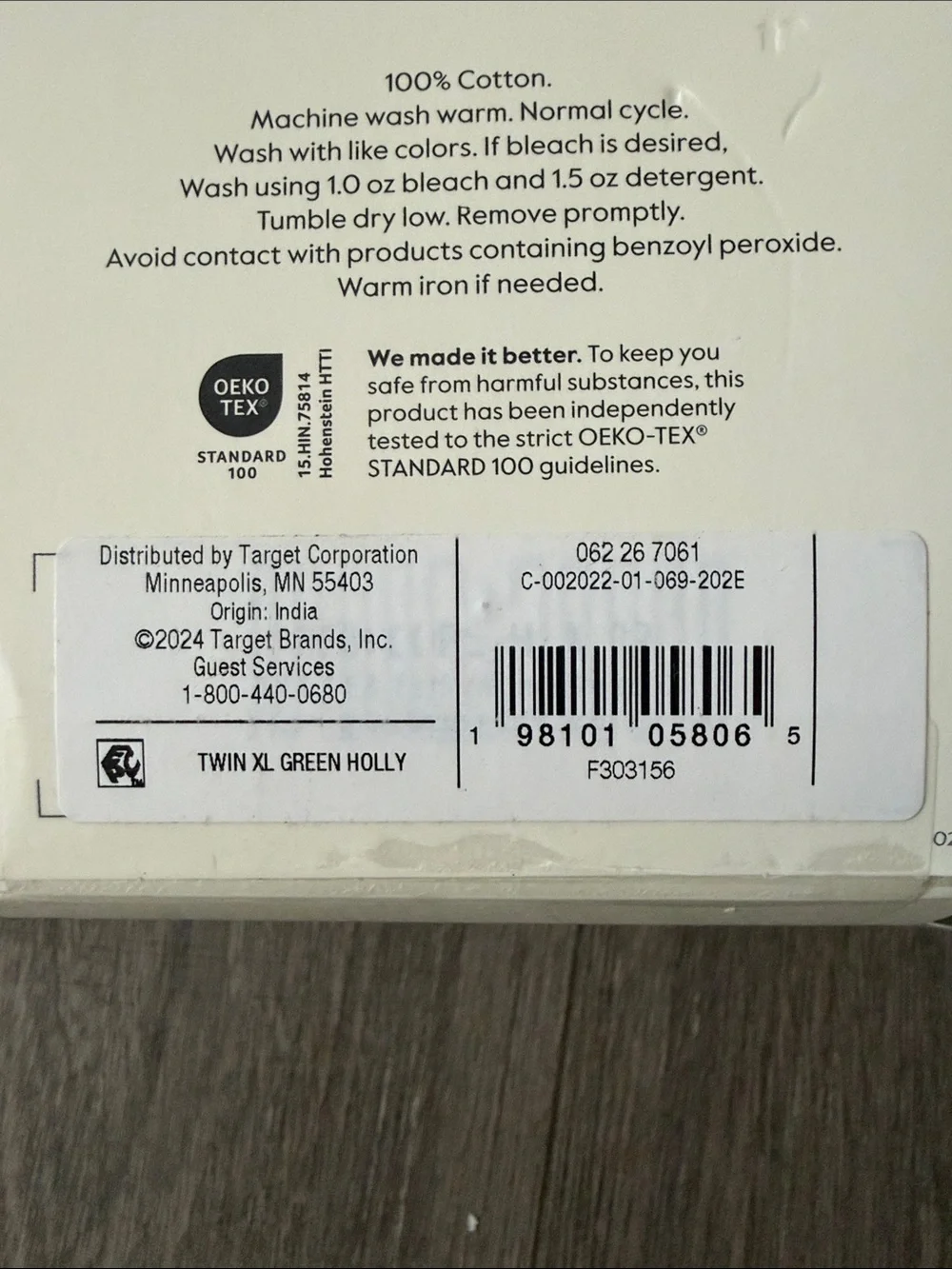 Threshold Holly & Berry Cotton Sheet Set Cotton New With Tags
